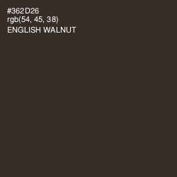 #362D26 - English Walnut Color Image